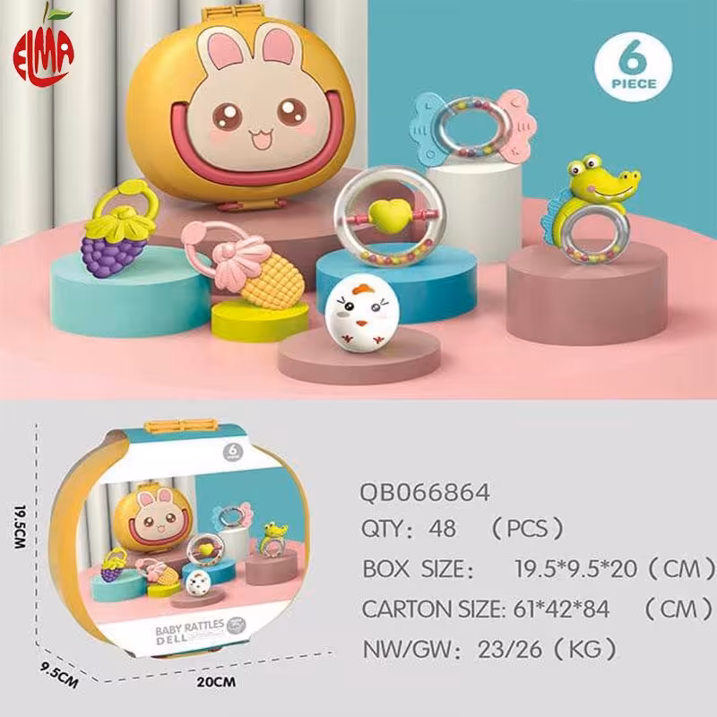 مجموعه جغجغه و دندانگیر 6 عددی Ibi