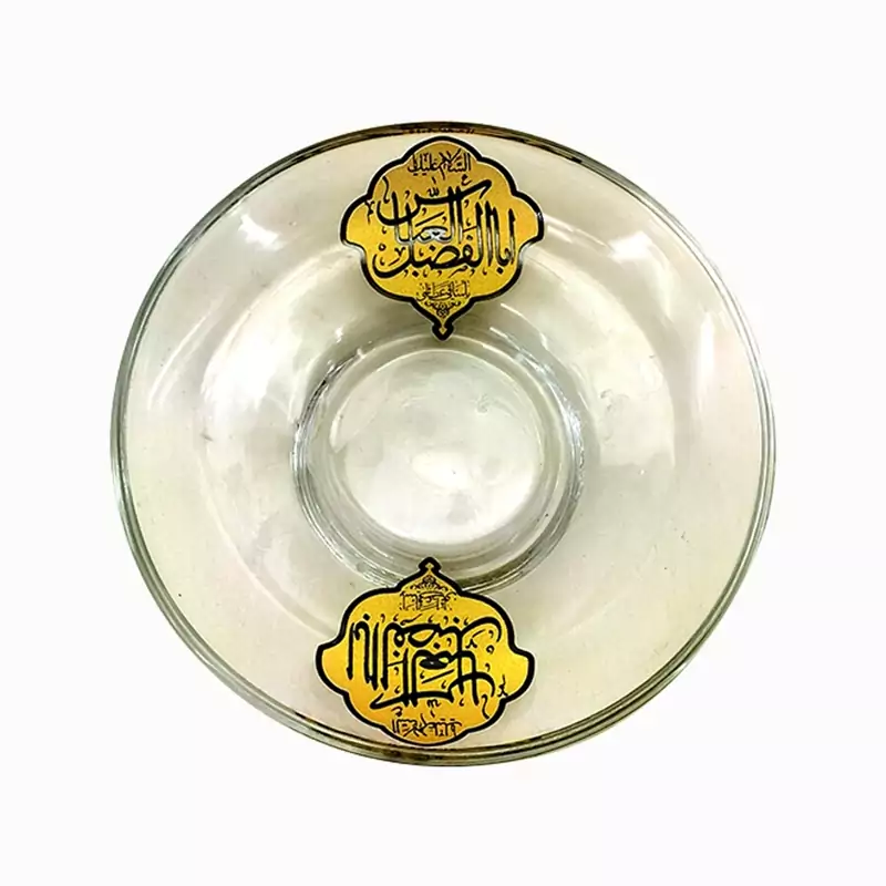 102791-نعلبکی بلوری بزرگ تلما قطر 12-السلام علیک یا اباالفضل العباس ع-6تایی جدید