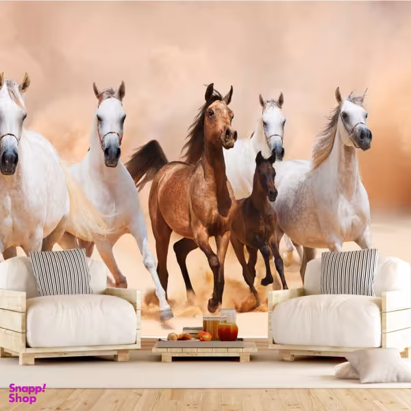 پوستر دیواری سه بعدی طرح اسب کد AL 12