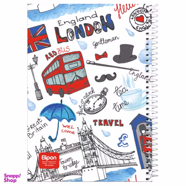 دفتر مشق 100 برگ الیپون کد 2421292