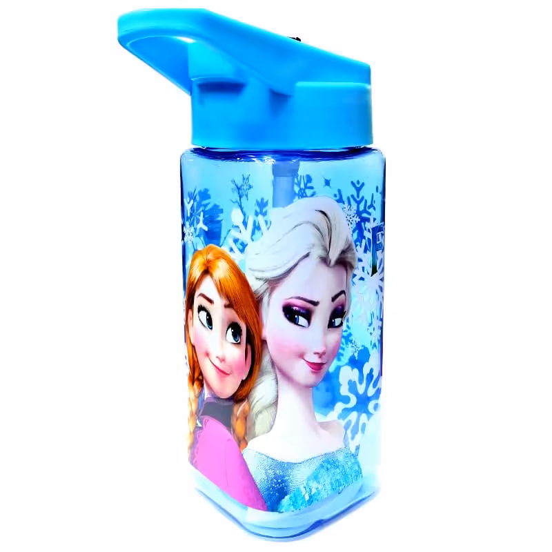 خرید قمقمه فانتزی طرح دار دخترانه پلاستیکی حجم 450 میلی لیتر