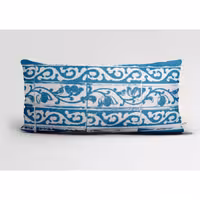 کوسن مخمل مستطیل طرح دریا 