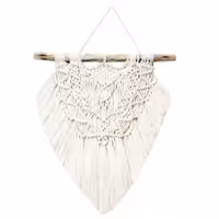 آویز تزیینی بافتنی مکرومه مدل MacHang524