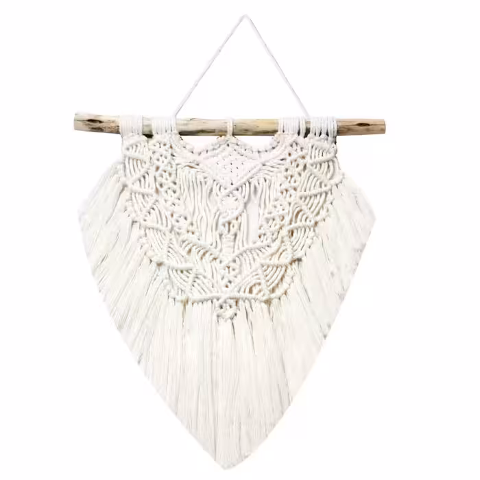 آویز تزیینی بافتنی مکرومه مدل MacHang524