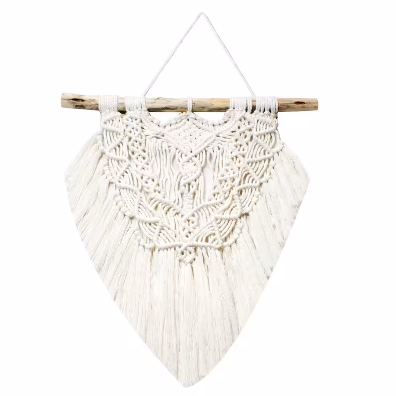 آویز تزیینی بافتنی مکرومه مدل MacHang524