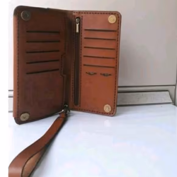 کیف پول با چرم طبیعی گاوی