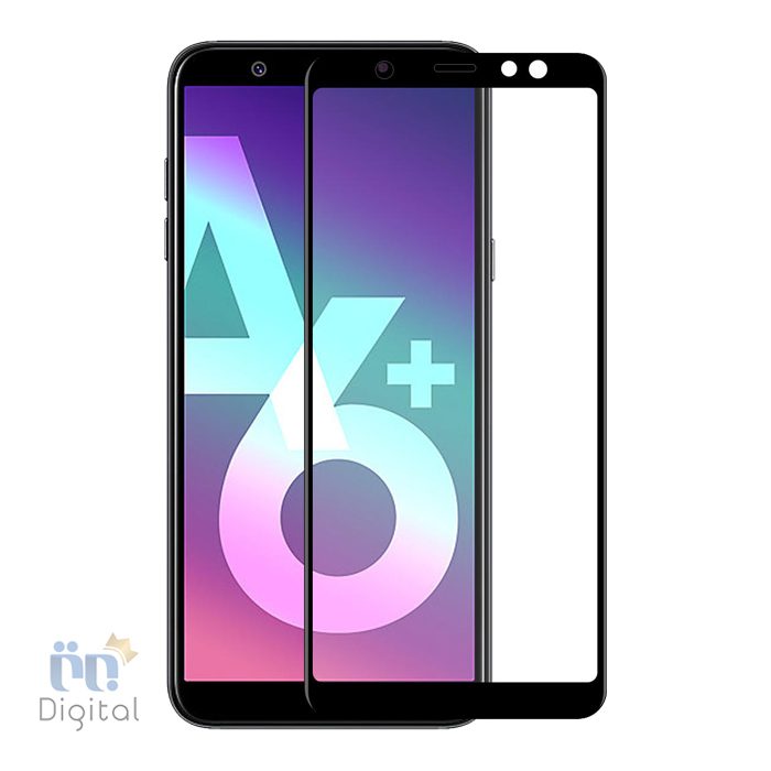 محافظ صفحه نمایش مدل Full Cover Tempered Glass مناسب برای Samsung Galaxy A6 Plus 2018