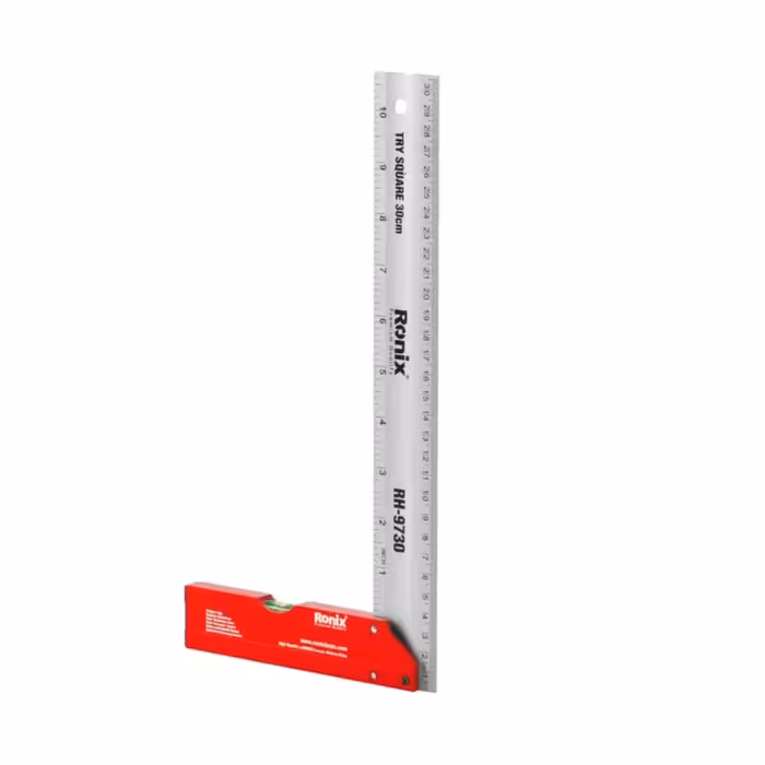 گونیا نجاری آلومینیومی 30 سانتی متر تراز دار رونیکس مدل RH-9730