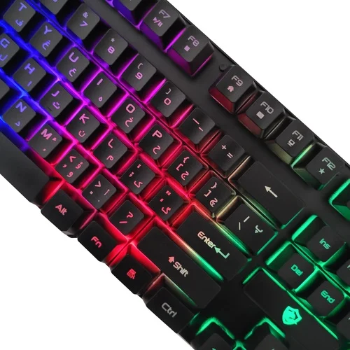 کیبورد مخصوص بازی بیاند مدل RGB2100 با حروف فارسی