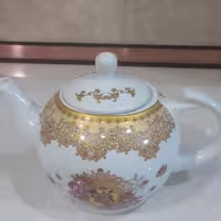 قوری گل طلایی