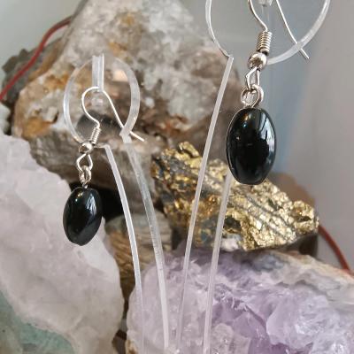 گوشواره عقیق اونیکس کد گوش300