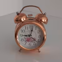 ساعت زنگ دار مسی