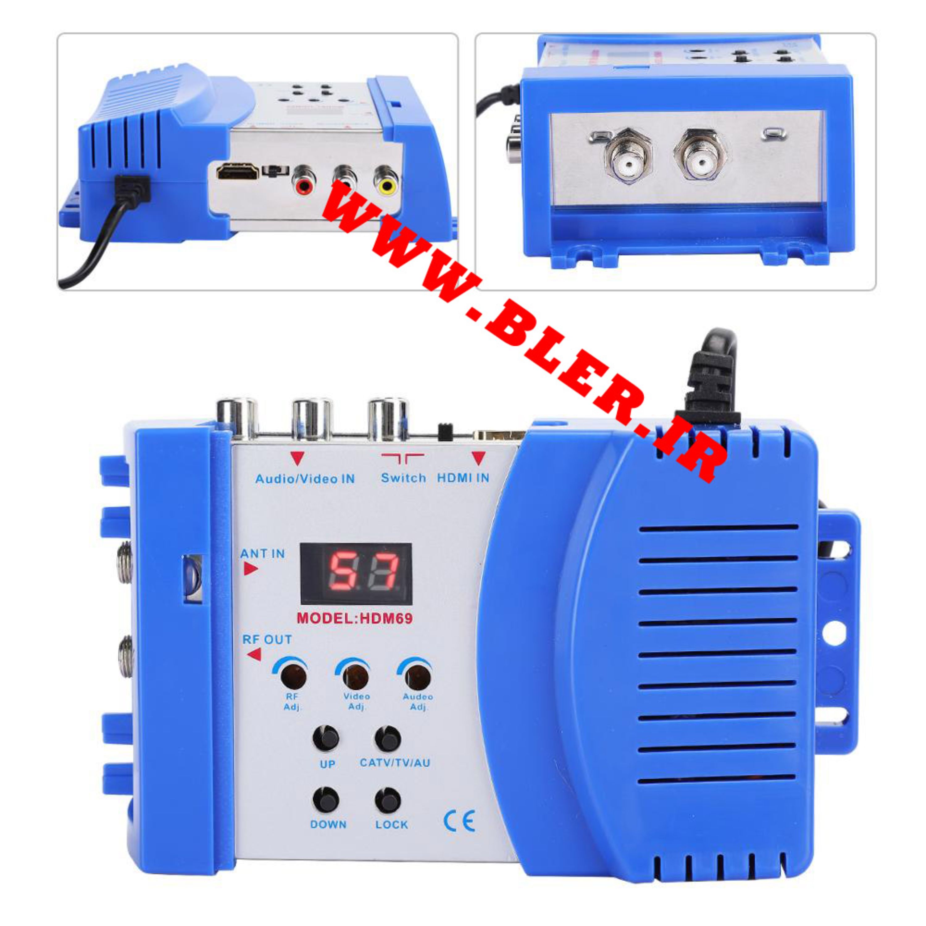 مدولاتور HD  فول باند دوربین مداربسته با نمایشگر دیجیتال