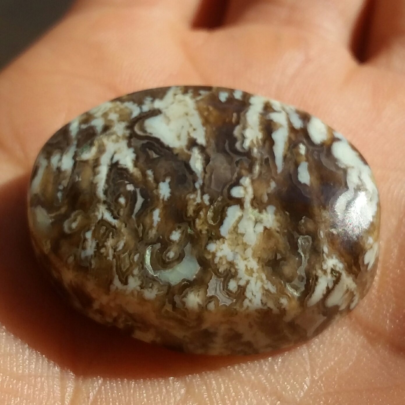 نگین عقیق منظره محششر بسیار زیبااا و چشم نواز کاملا طبیعی سایز درررشت مدالی شاهکار خلقت 