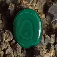 نگین سنگ مالاکیت نواری کنگو کد 519