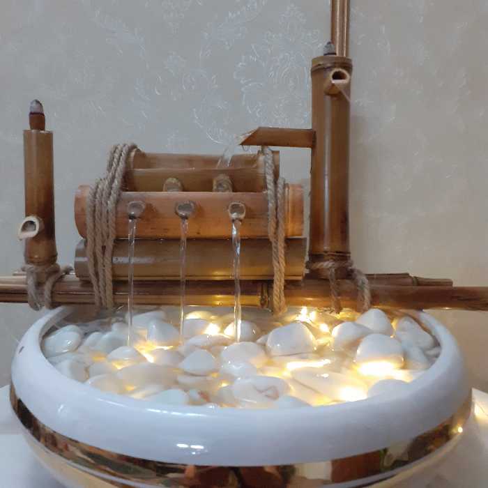 آبنما رومیزی دکوری بامبو مدل نیک2