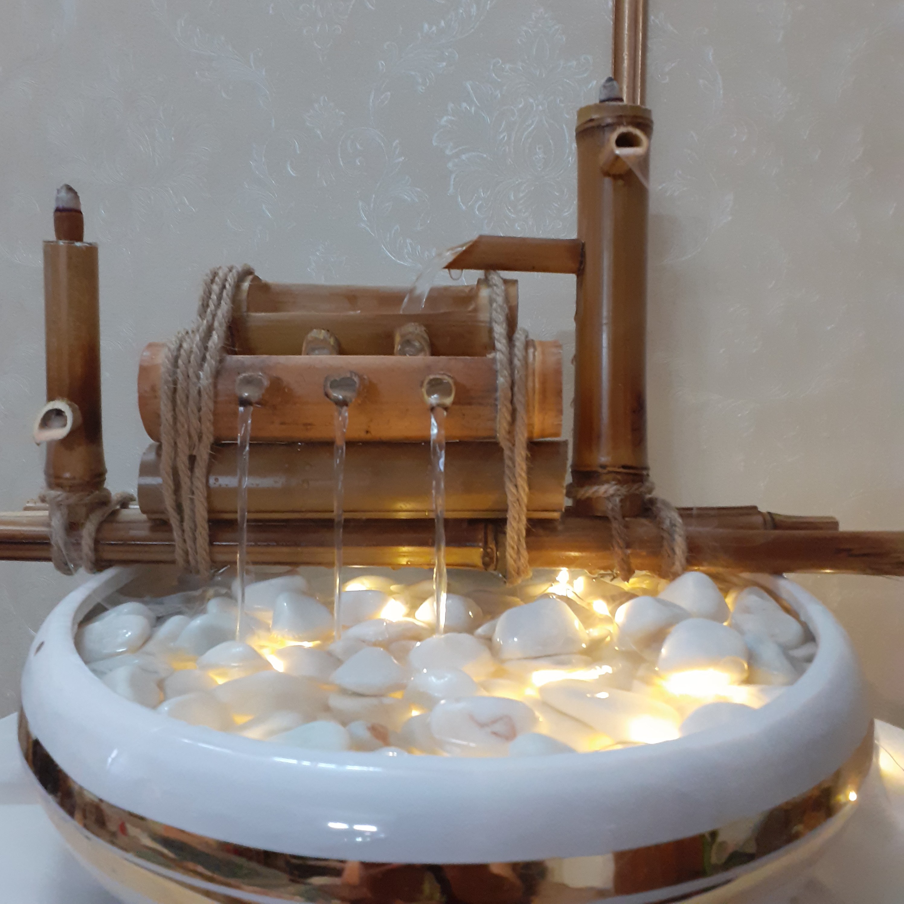 آبنما رومیزی دکوری بامبو مدل نیک2