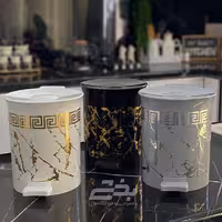 سطل زباله دوجداره گرد ماربل رزمن