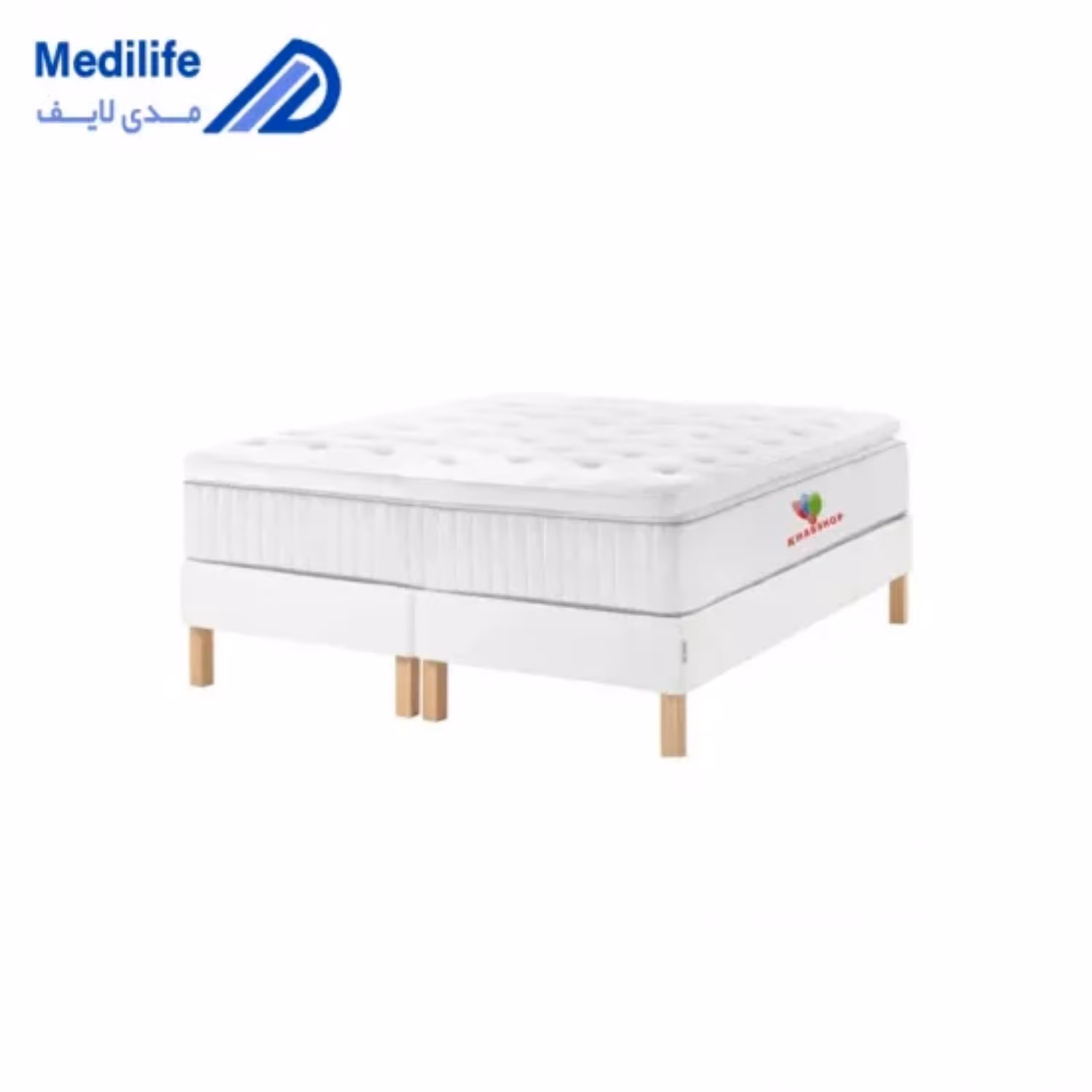 تشک خواب شاپ مدل طبی فنری منفصل پد HR همراه محافظ تشک 200 در 90