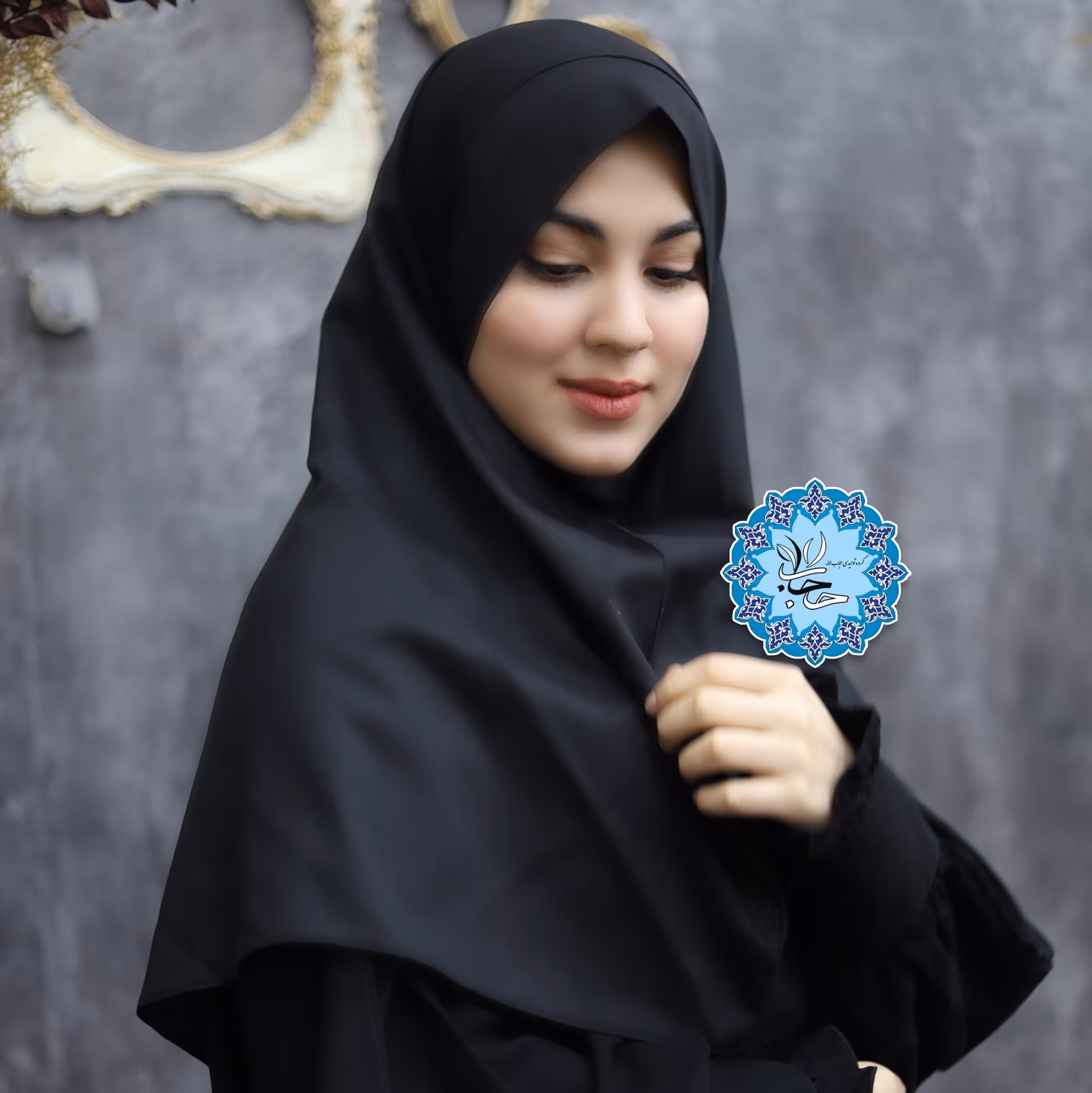 مقنعه راهبه ای بندی(دانشجویی) قد 90،95 رنگ مشگی و سرمه ای به قیمت تولید