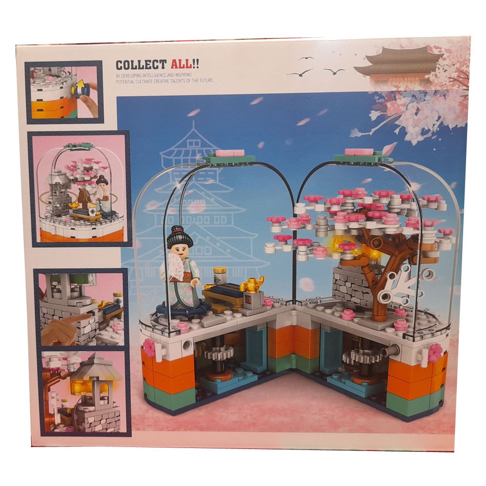 لگوی طرح خانه چینی  به ه همراه آدمک