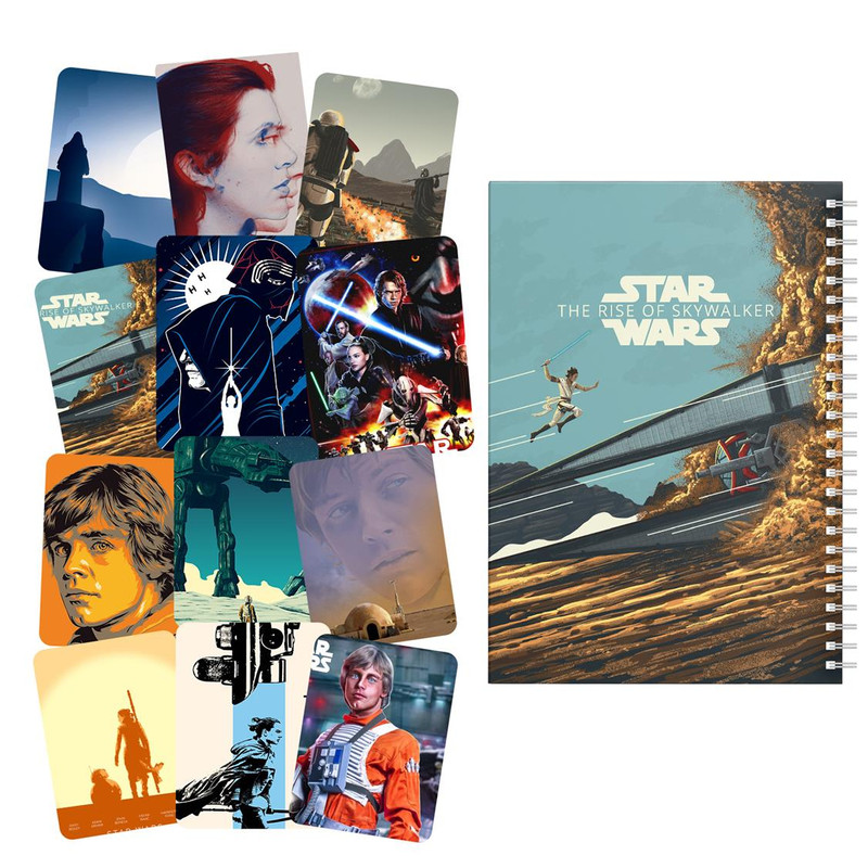 دفتر مشق باژیکان طرح جنگ ستارگان کد 20213520 به همراه برچسب  مجموعه 12 عددی