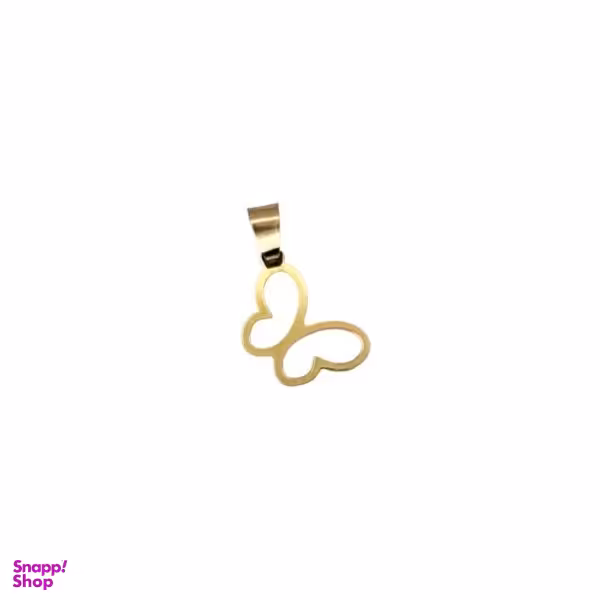 آویز گردنبند طلا 18 عیار زنانه شمیم گلد گالری مدل پروانه