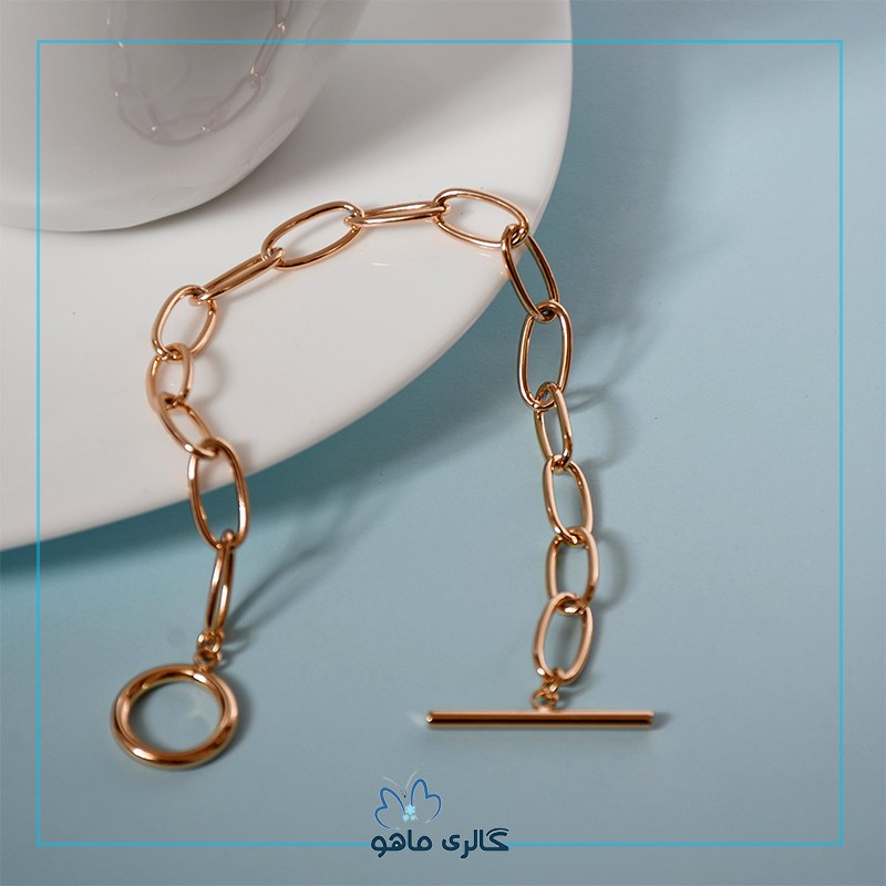 دستبند ژوپینگ مدل زنجیری ساده کد DAXP607 رنگ ثابت و ضدحساسیت