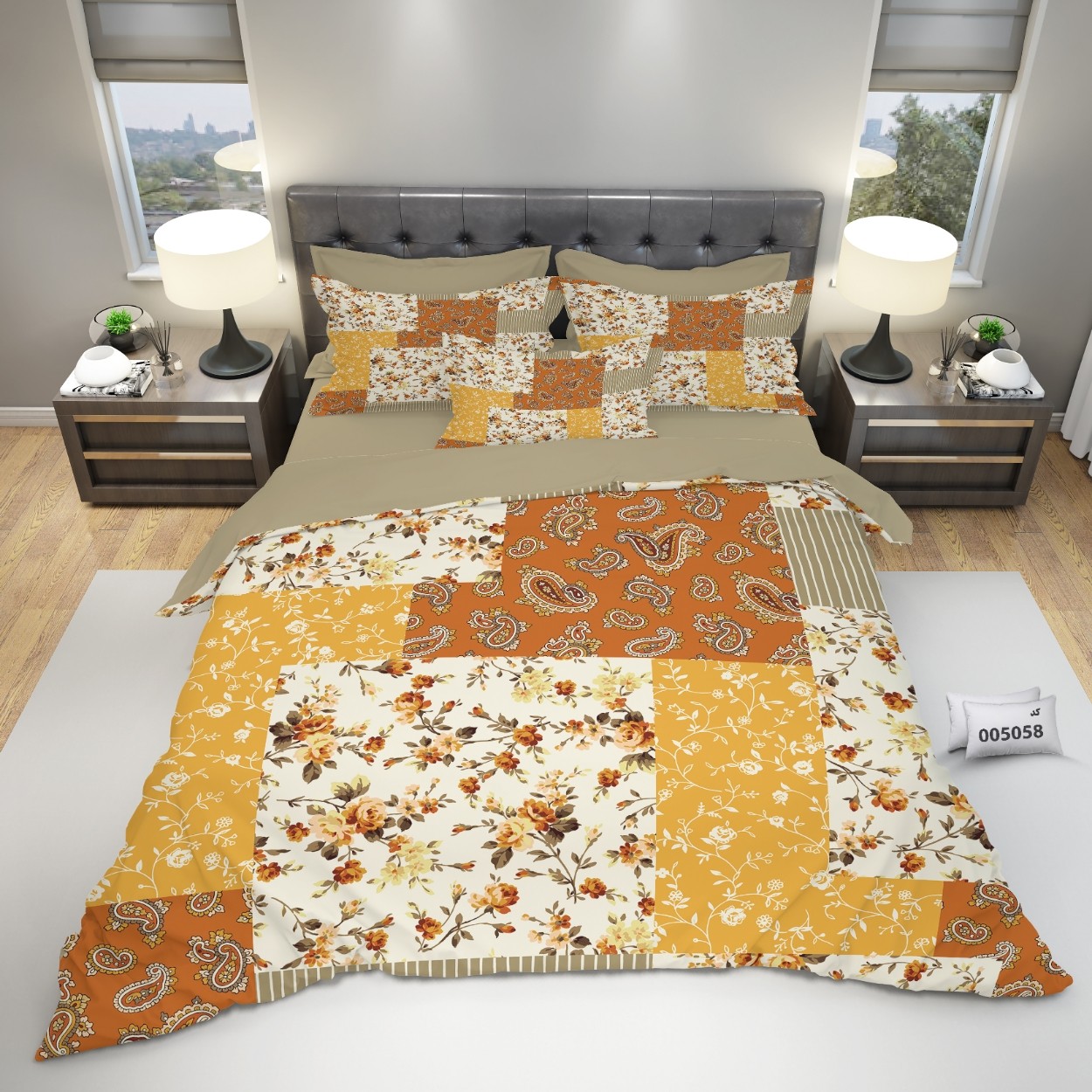 سرویس روتختی ایلا کد 5058 دونفره 6 تکه