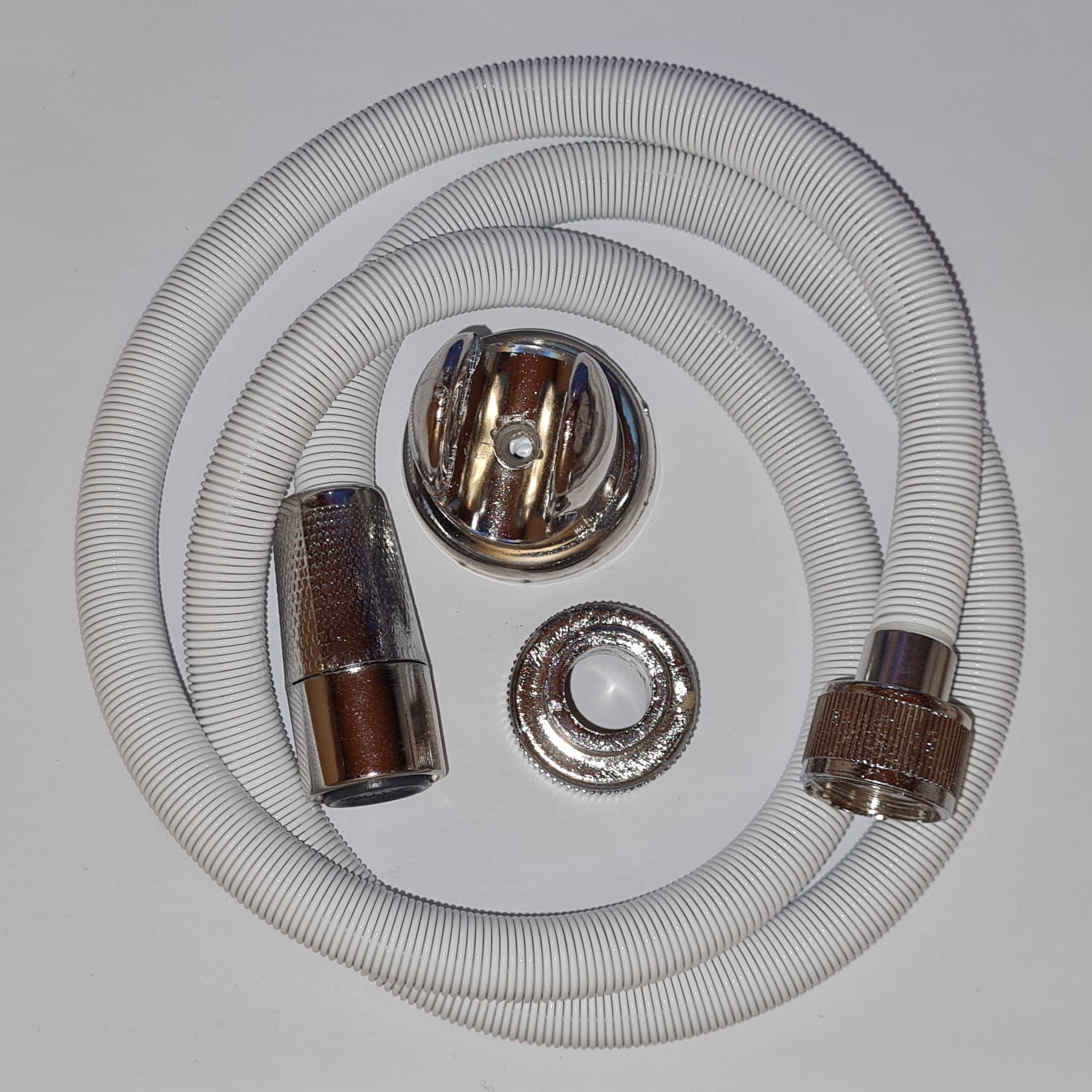 شیلنگ توالت فنری سفید