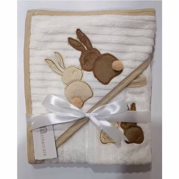 ست حوله دو تیکه مادرکر دوخرگوش سفید