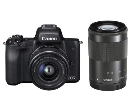 دوربین عکاسی دیجیتال کانن مدل EOS M50 II kit به همراه لنز 15-45mm   55-200mm