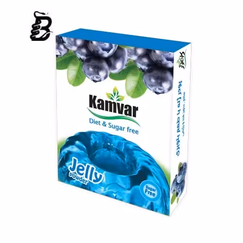 پودر ژله بلوبری بدون قند و رژیمی کامور