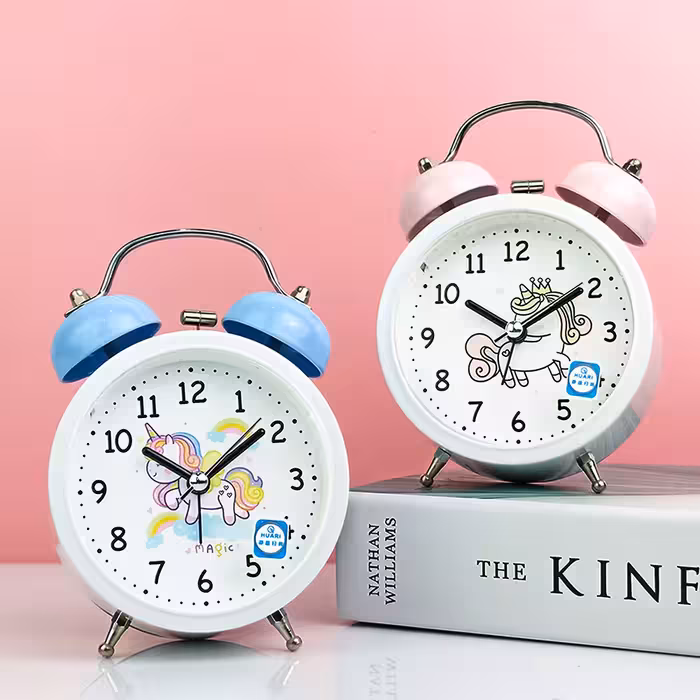 ساعت رومیزی زنگ دار روان گرد طرح يونيکورن