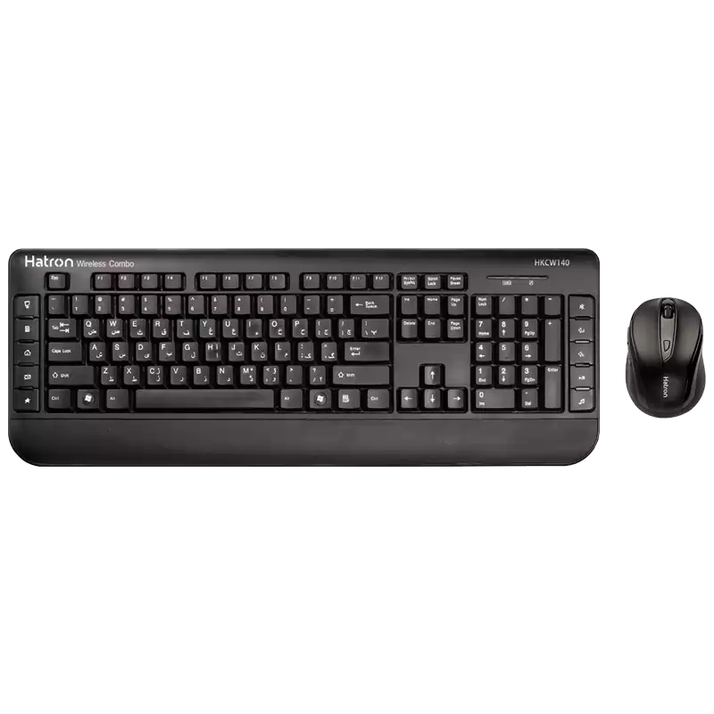 کیبورد و ماوس بی سیم هترون مدل HKCW140