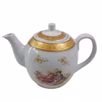 قوری چینی گرد بزرگ لمونژ 