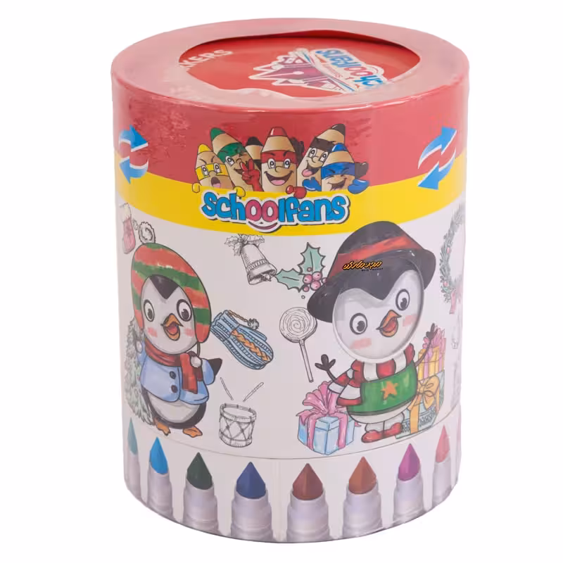 ماژیک رنگ آمیزی 24 رنگ مینی اسکول فنس 9278 SCHOOL FANS
