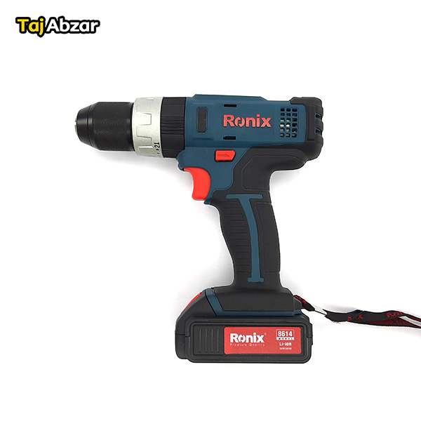 دریل پیچ گوشتی چکشی شارژی 14 ولت رونیکس مدل 8614