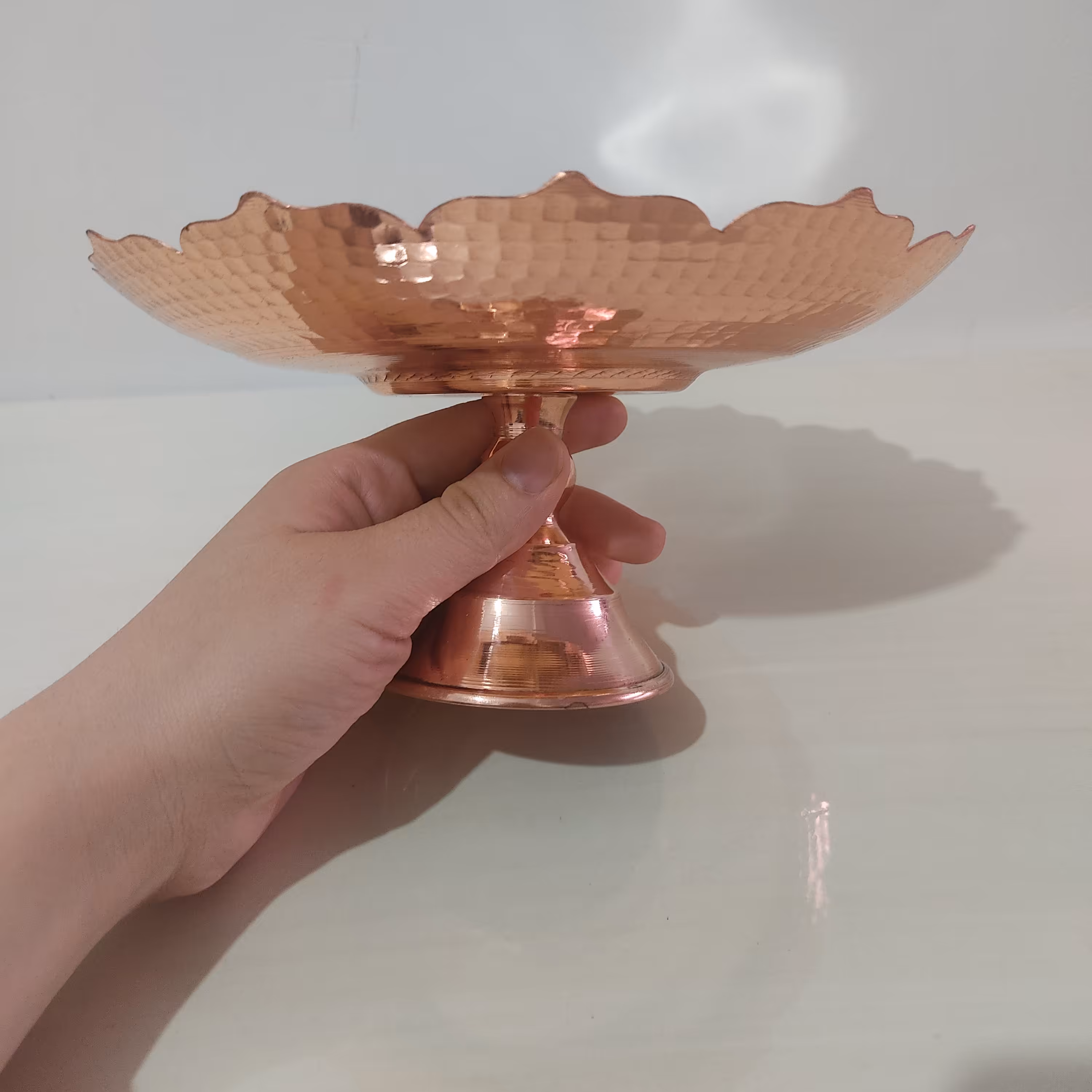 شیرینی خوری مسی مدرن داخل قلع نانو شده دور برش کار زیبا