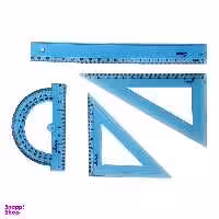 ست خط کش سریر مدل ژله ای کد S01 مجموعه چهار عددی