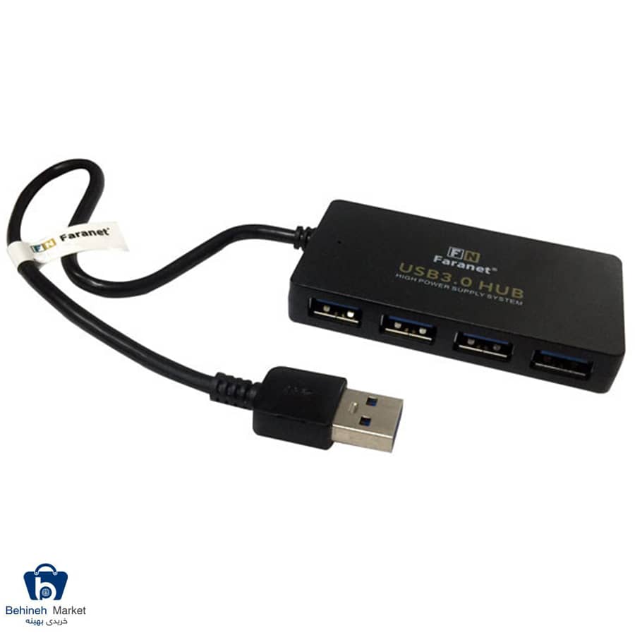 هاب USB 3.0 چهار پورت فرانت مدل FN-U3H401