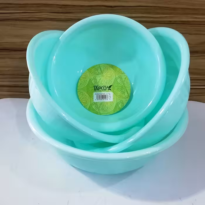لگن 4 تایی پلاستیک تاپکو سبک و مقاوم و کاملا کاربردی دارای برچسب سیب سلامت