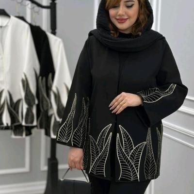 مانتو مجلسی کرپ مازراتی مدل برگی