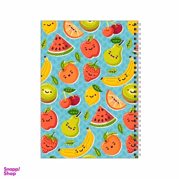 دفتر مشق 100 برگ بامبیلیپ طرح میوه های تابستانی خوشحال کد 1012083