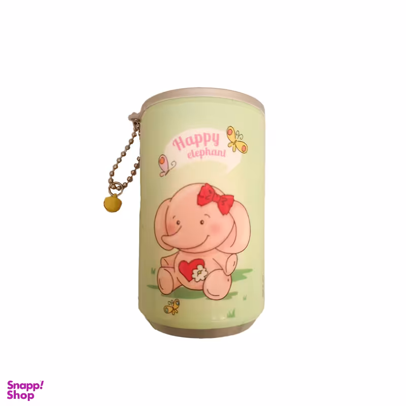 دستمال مرطوب مدل قوطی فانتزی طرح فیل خوشحال بسته 30 برگه‌ ای