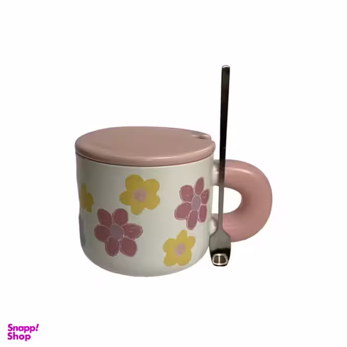 ماگ طرح گل کد FL
