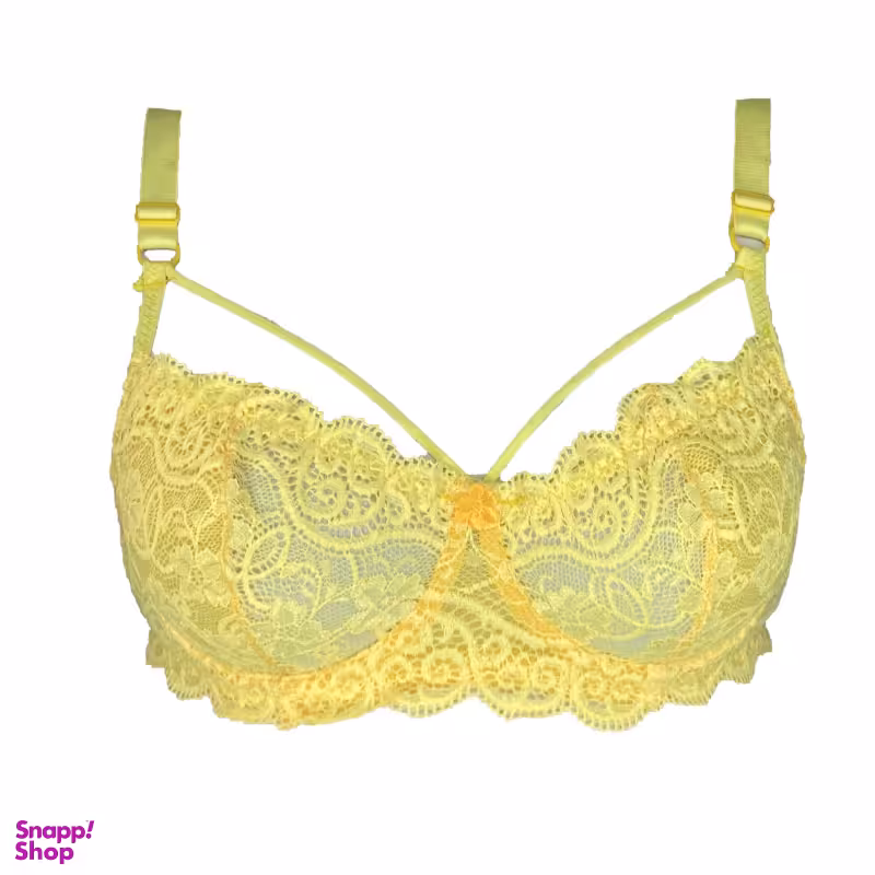 سوتین فنردار زنانه کد 2124 رنگ زرد