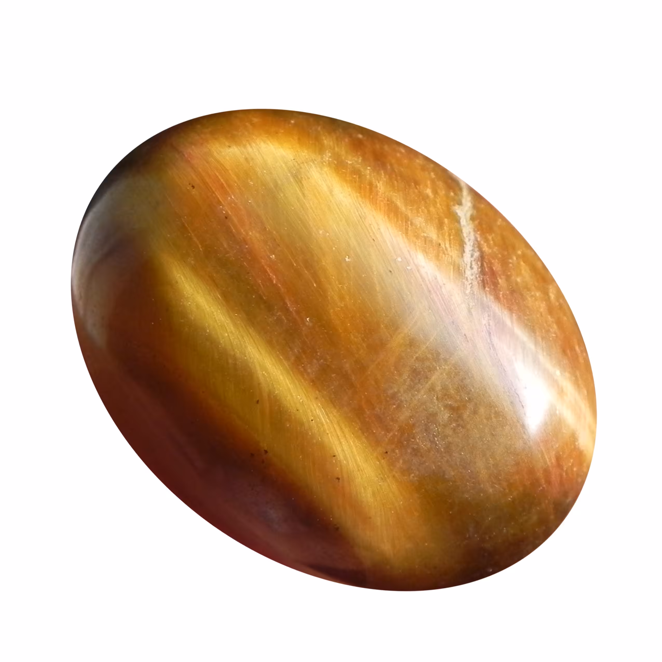 نگین معدنی چشم ببر  کد3 اصل افریقا تراش بیضی دامله  مناسب انگشتر 