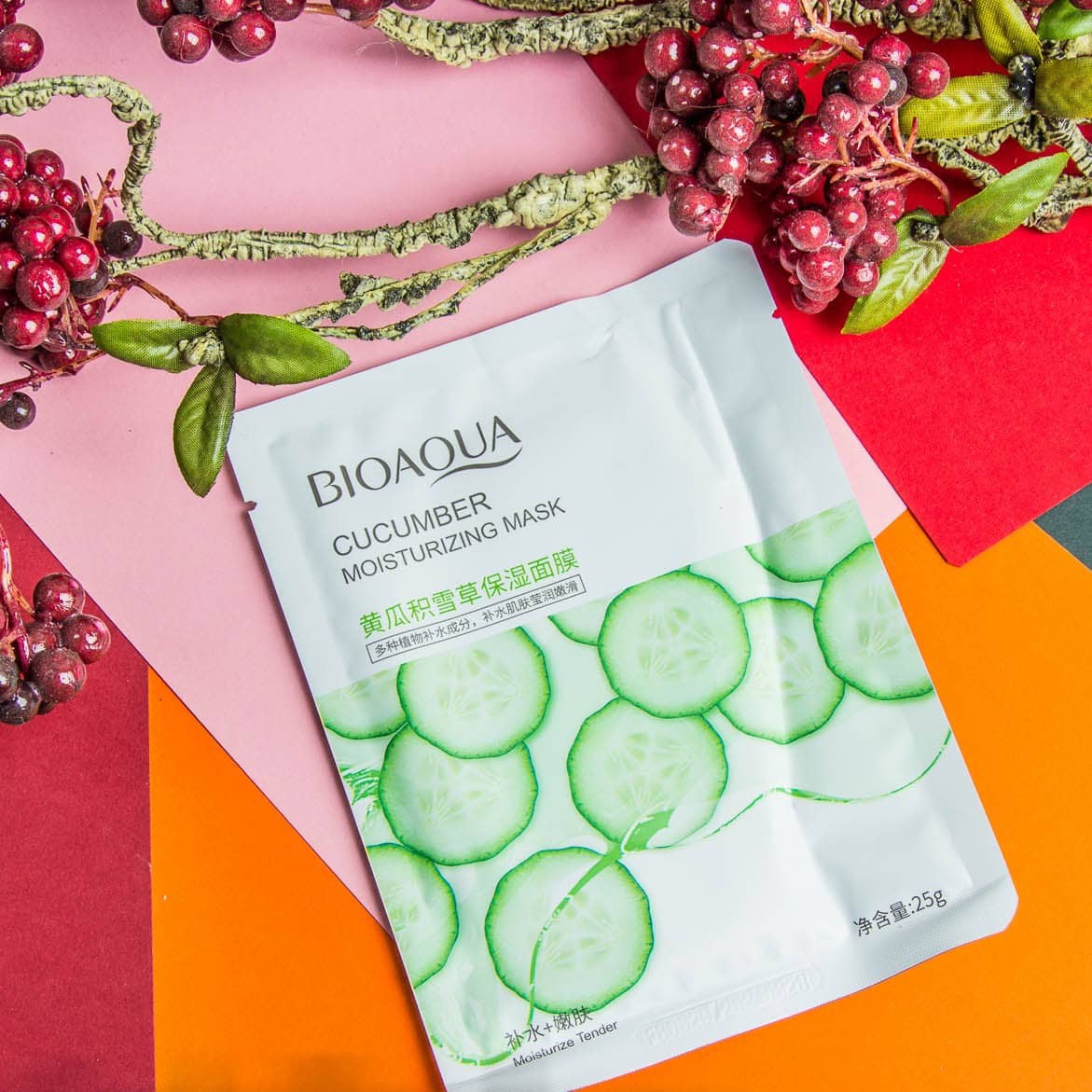 ماسک ورقه ای خیار بیو آکوا BIOAQUA آرایشی مگامال 