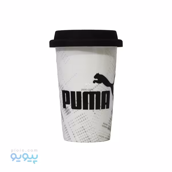 ماگ سرامیکی طرح puma با درب سیلیکونی